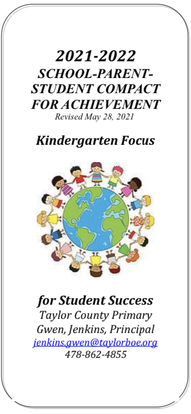 2021 - 2022 Kindergarten School-Parent-Student Compact