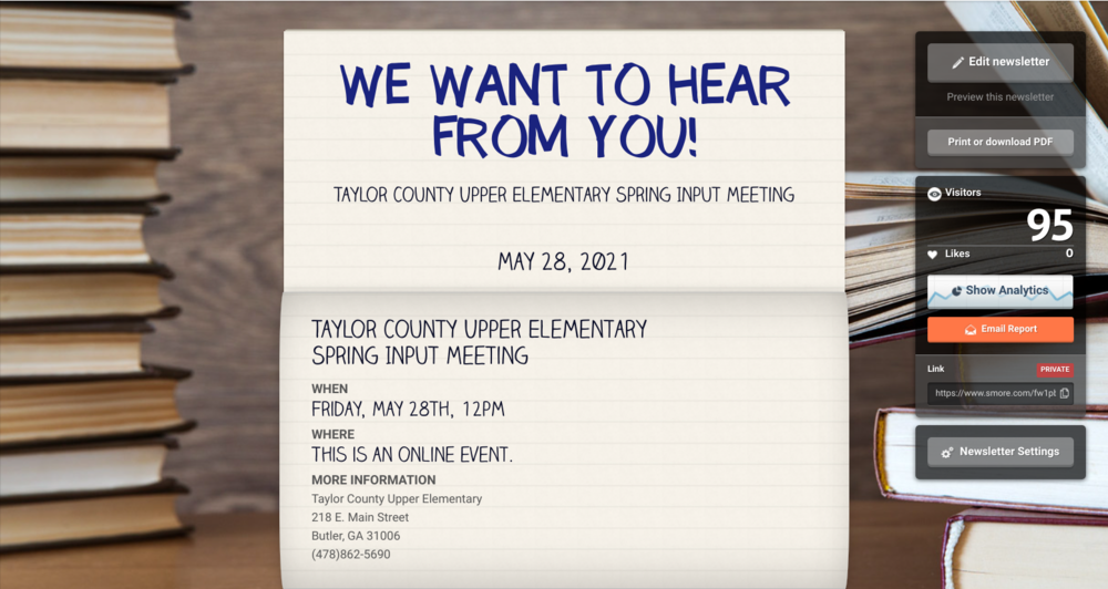 TCUES Spring Input Meeting