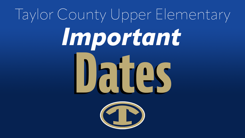 UPCOMING IMPORTANT DATES FOR MAY, 2022